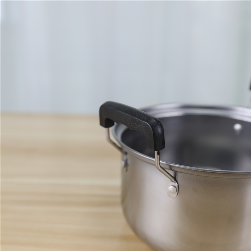 American style 5pcs cookware set kitchen nonstick cooking pot with glass lid
