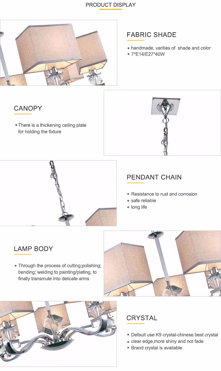 Best modern chandeliers for indoor home hotel lighting (WH-MI-22)