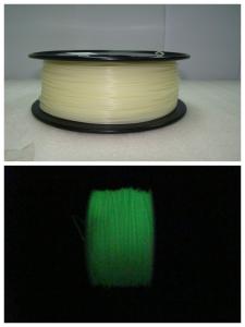 China Markerbot , RepRap Glow in The Dark 3d Printer Filament , 3D Printing Filament ABS wholesale