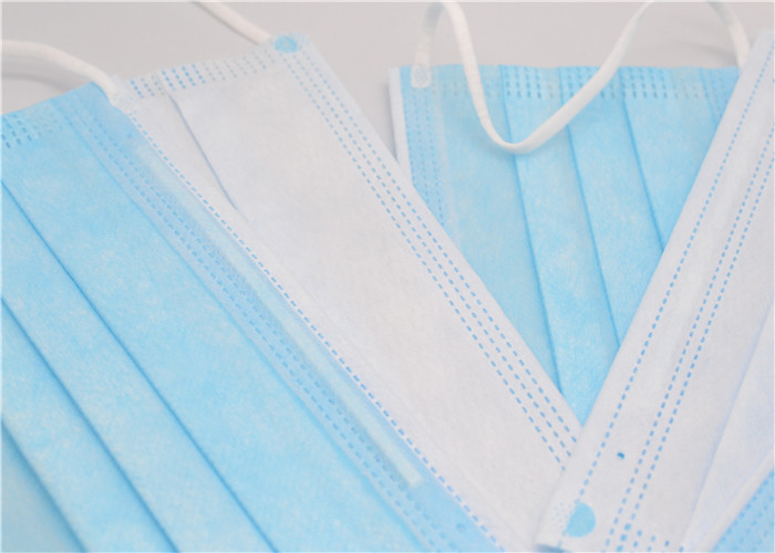 Unisex Earloop Face Mask Surgical Disposable 3 Ply , Triple Layer Surgical Mask