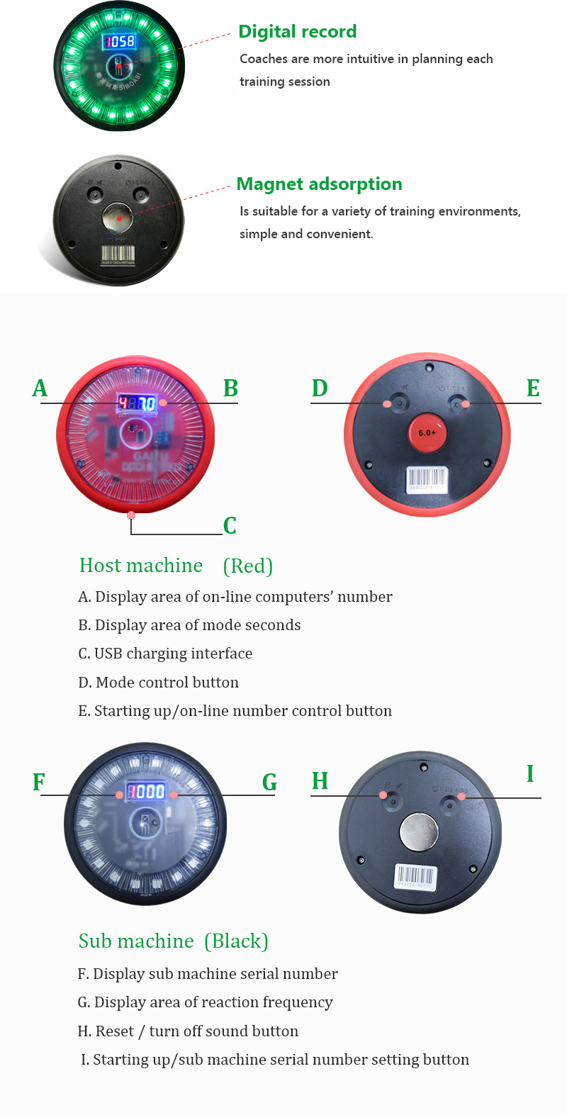 agility training lights Led light reaction light (3)