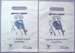 China Disposable Cornstarch Biodegradable Plastic Bag With Die Cut Handle Hole wholesale