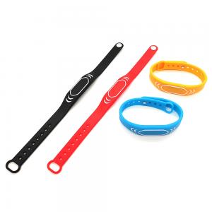 China Customize NFC Silicone Wristband For Campuses / Amusement Parks wholesale