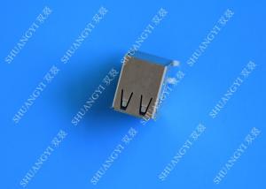 China DIP Foot 4 Pin AF Type Double USB Charging Connector Female For PCB wholesale