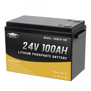 China LFP 24V 100AH Lithium-Ion Battery Perfect For 48V Golf Cart, RV, Solar Panel And Home Backup Power System wholesale