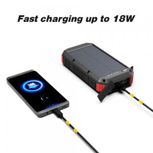 China 30000mah Portable Camping Power Station USB Wireless Solar Cell Phone Charger on sale