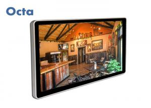 China Wall Mounted Touch Screen LCD Corporate Digital Signage Toughened Glass Anti Glare wholesale