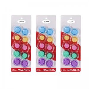 China Whiteboard Magnetic Button Slip Free Colorful Round Magnets OEM on sale
