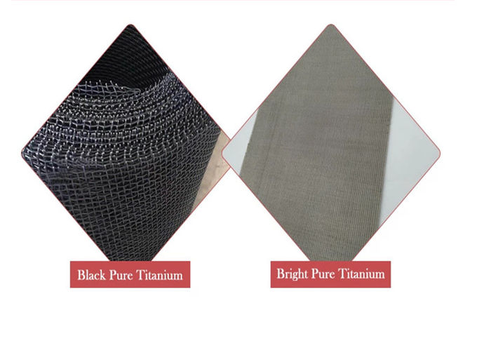 Desalination Filter Black Bright Titanium Wire Screen Mesh Stainless Cloth 0.05m