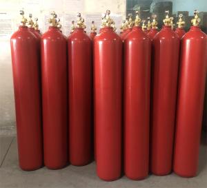 China Nitrogen IG100 Argonite Gas Cylinders Fire Extinguishing System 80L 140L on sale