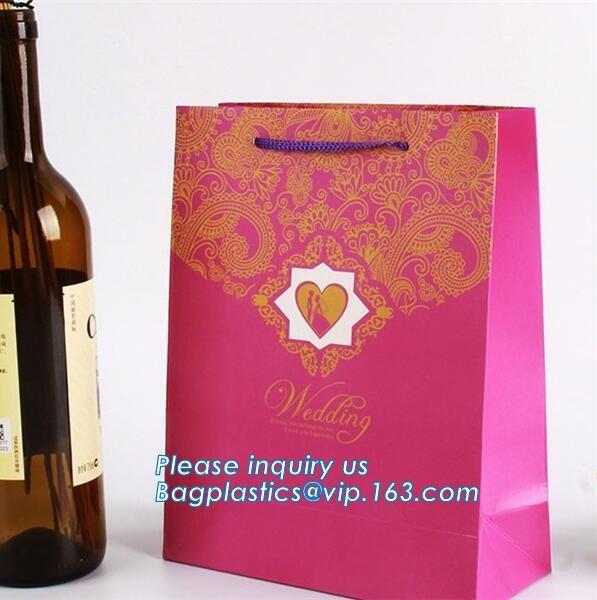 Paper Gift Bags With Handles Matte Luxury Modern Fancy Elegant For Presents Merchandise Retail Boutique Clothing Wedding
