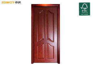 China 4 Panel PU Painting Hinged Pinewood Wooden Interior Doors wholesale