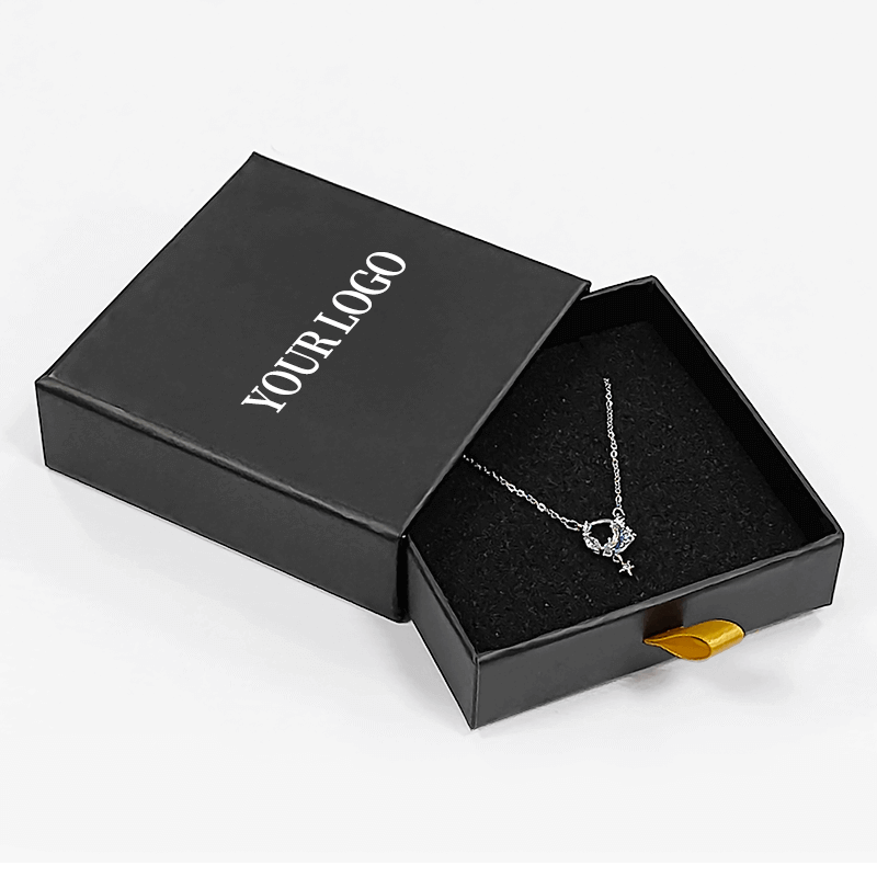 Industrial Jewelry Packaging with Pull Slide Out Drawer and Matt/Gloss Lamination