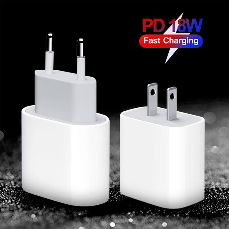90% Travel USB Wall Chargers Adapter 12V , PD Type C 18W Charger