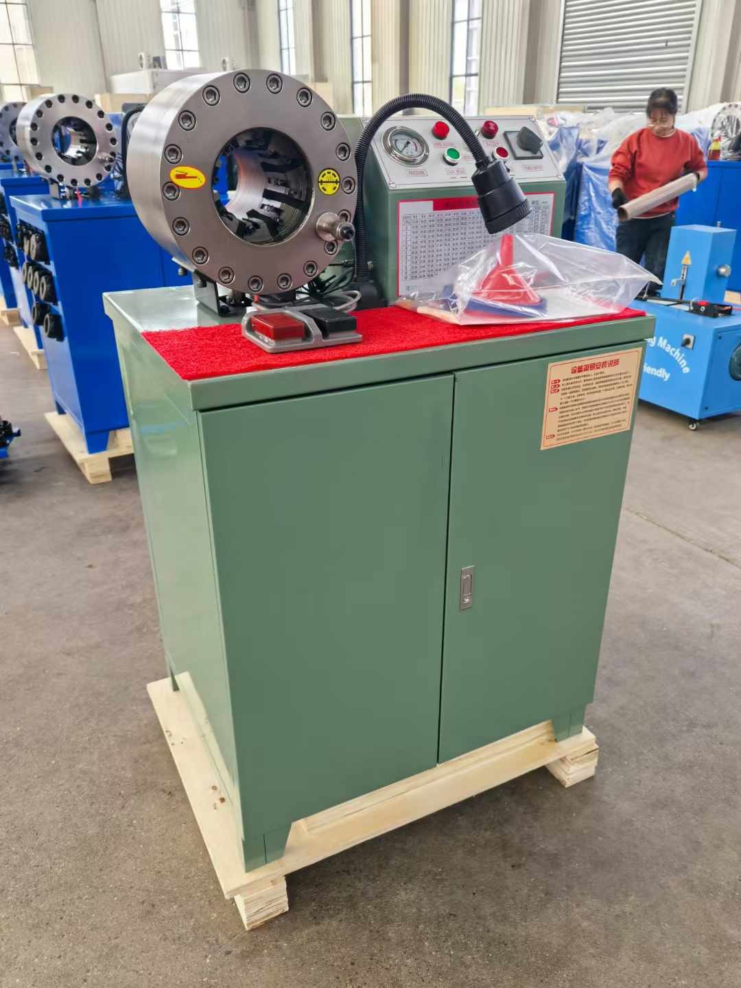 Forging Process Semi-automatic Electric Hydraulic Hose Pipe Crimping Machine 10 Dies Hose Crimping Machine