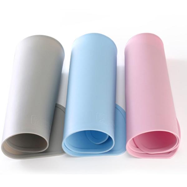 Anti Overflow Washable Reusable Silicone Food Placemat Baby Thick Silicone