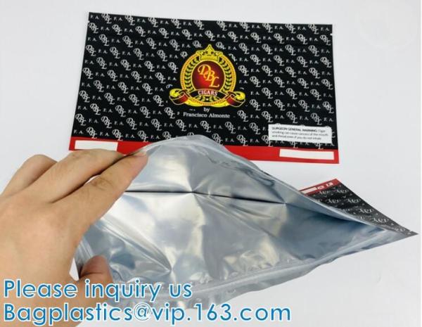Slide Zipper Top Pouch Bags, Glossy, Matte, UV, Foil Stamping, Food Beverage