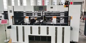China PLC Double Piece Semi Auto Box Stitching Machine For Carton Box on sale