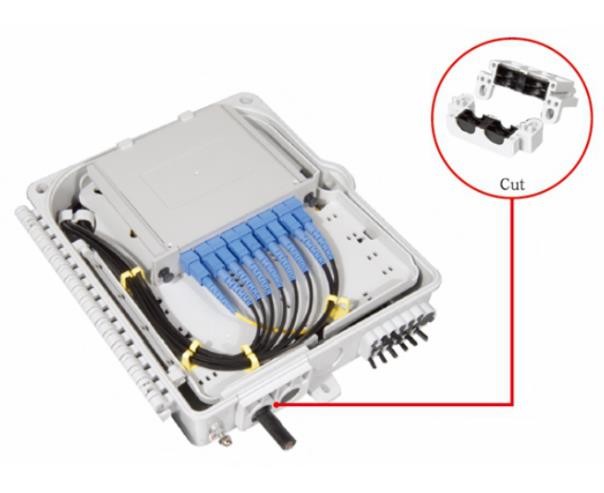 SMC Wall Mounted FTTH Optical Network Terminal Box 32/24/16/12/8 Ports Waterproof