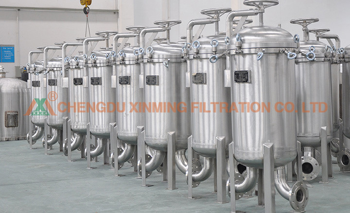 Easy Operation Stainless Steel Bag Filter Housing Multi Bag Filter Machine Large Flow