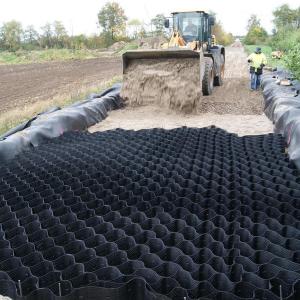 China HDPE Textured/Perforated Geocell Optimal for Slope/Retaining Wall/Road Reinforcement wholesale