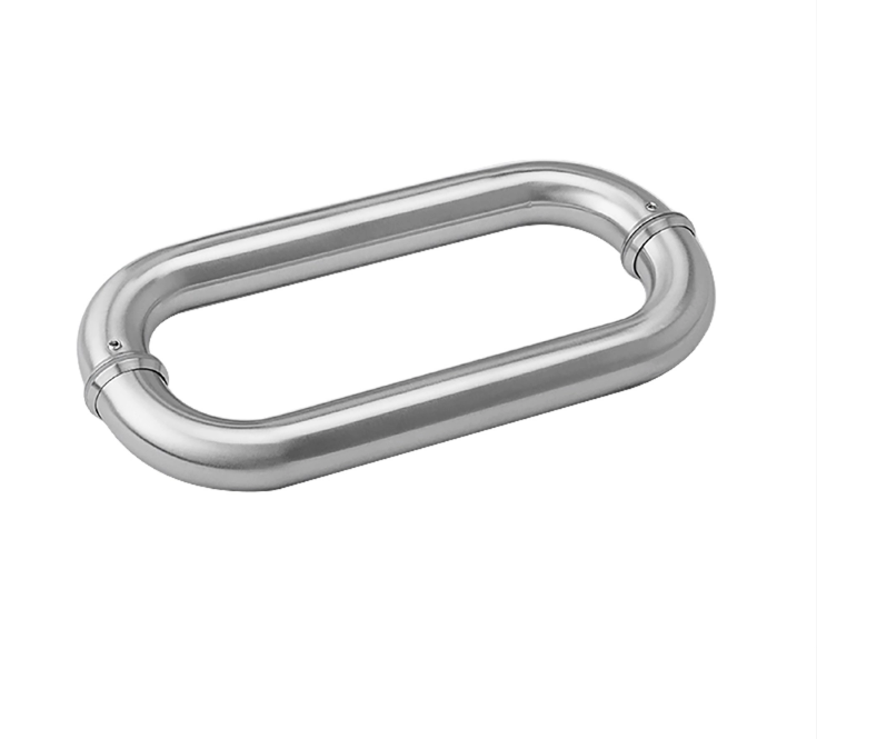 Polished Chrome Finish Glass Door Pull Handle Stainless Steel for Contemporary Style