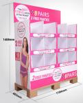 Supermarket clothes T paper display stand, underwear underwear paper shelf,
