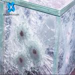 China High Hardness Laminated Bullet Proof Glass Thickness Size Customized for sale
