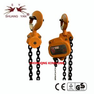 China Double Ratchet Pawls 5T Non Asbestos Lifting Chain Block wholesale