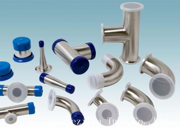 Quality AISI 304 Stainless Steel Sanitary Fittings Long 45 Degree Elbow For Beverage for sale