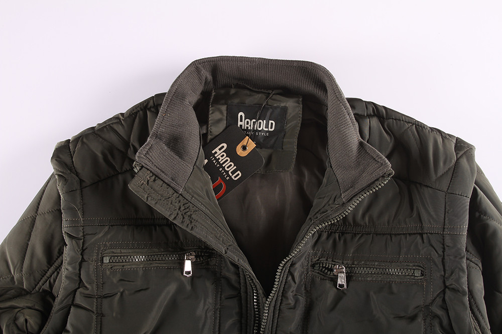 Stockpapa Sleeve Detachable Mens Casual Coats For Winter
