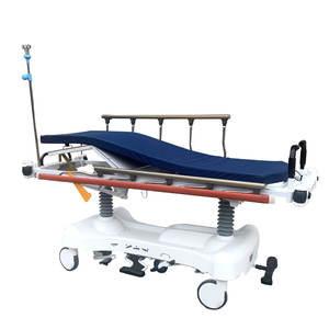 China Aluminum Stretcher PP Trolley With IV Pole And Oxygen Tank Holder wholesale