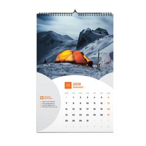 China 12 Months Custom Calendar Printing , Full Color Custom Wall Calendars With Hanger on sale