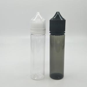 China Squeezable 60ml Empty Drop Bottle Food Grade PET Transparent Black Plastic Bottle on sale