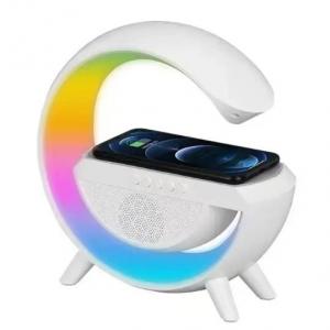 China 10W Smartphone Wireless Fast Charger Wireless Bluetooth Speaker With RGB Light Lamp wholesale