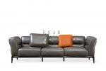 Home Latest Design Set 4 Seater Modern Leather Sofa