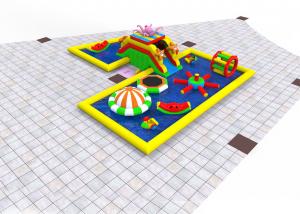 China Multi Functional Kids Inflatable Playground , 14*12*3m Inflatable Play Place wholesale