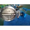 High Temp Wafer Lug Type Modulating Butterfly Valve Worm Gear Stainless Steel for sale