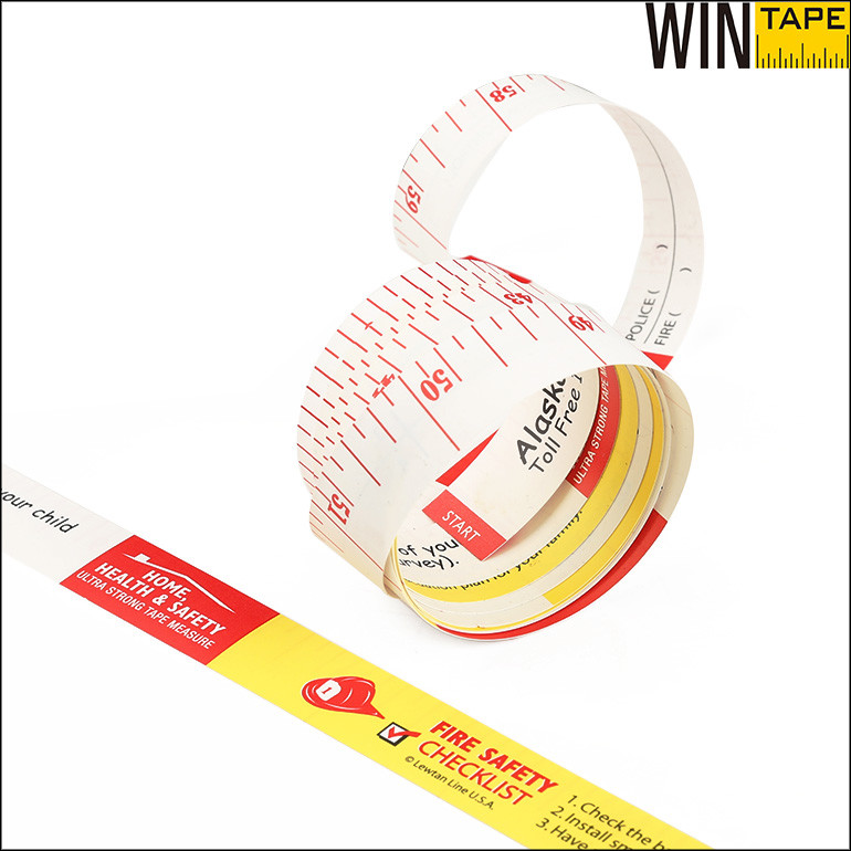 Disposable Synthetic Paper Measuring Tape For Body Bra Fitting Sizing Unique Advertising Paper Rulers
