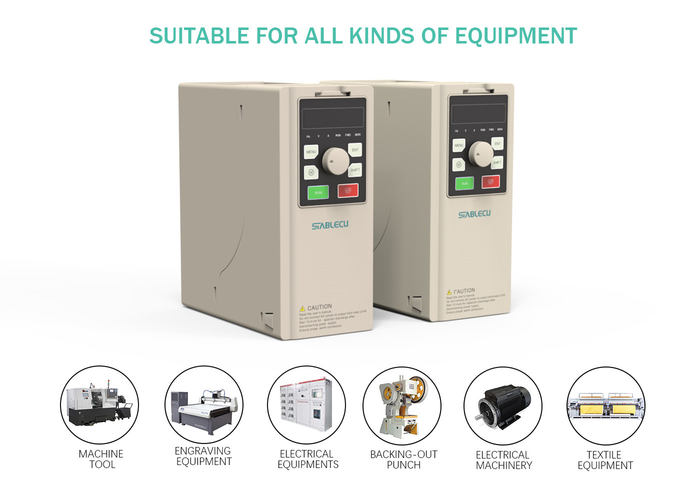 CNC Router Spindle Motor VFD 0.75KW To 3.7KW Low Frequency