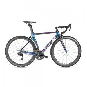 China Shimano Groupset Disc Carbon Road Bike , 22 Speed Carbon Bike Alu Alloy CNC on sale