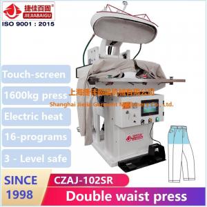 China Denim Casual Trousers Pressing Machine Steam Ironing Equipment LED Plc wholesale
