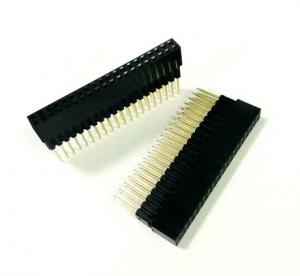 China Pitch 2.54mm Pin Header Female PCB Board Socket 2x20 Stacking Header wholesale