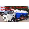 HOT SALE! best price DONGFENG 4*2 Cleaning Suction Sewage truck 6m3, dongfeng high pressure jetting sewer truck for sale for sale
