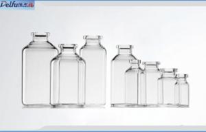 China Antibiotics / Infusion Pharmaceutical Glass Packaging Bottle With Aluminium Plastic Cap wholesale