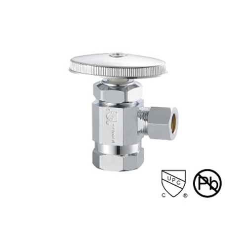Chrome Plating Brass Angle Valve 1/ 2 Inch 150 PSI 100g 200°F Temperature