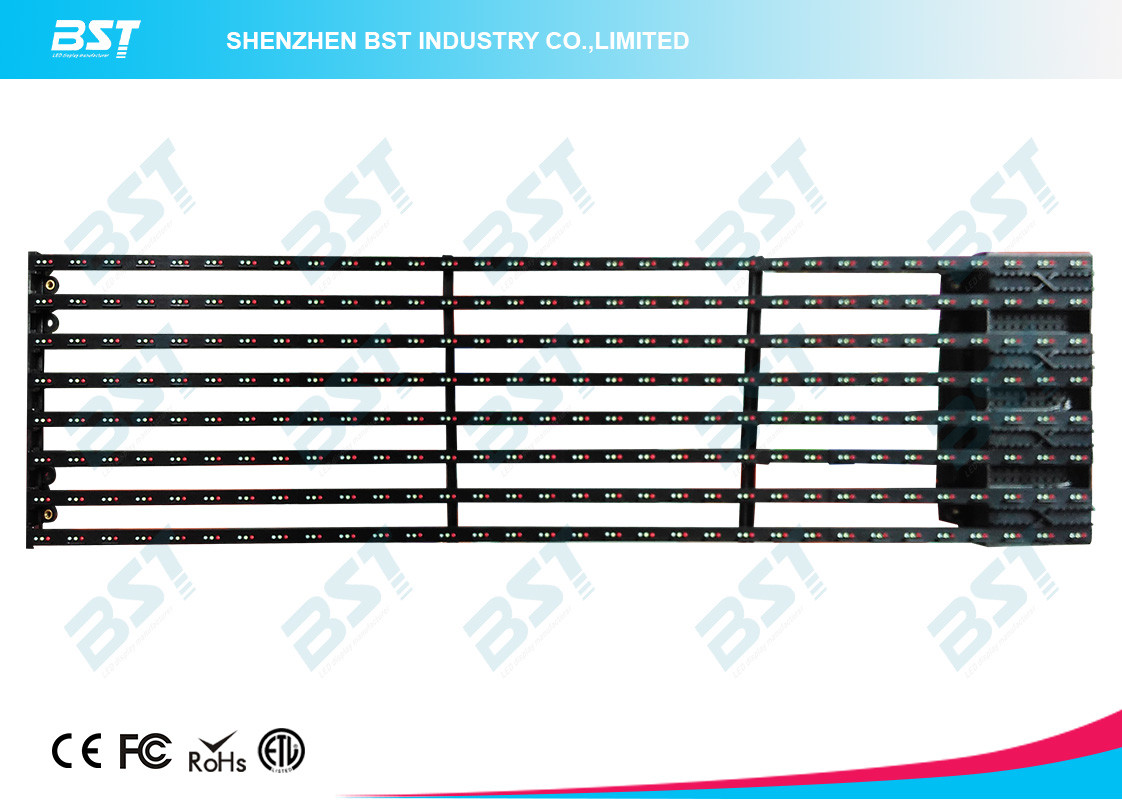 Transparent P31.25mm 1R1G1B LED mesh display with 7000nits , light weight
