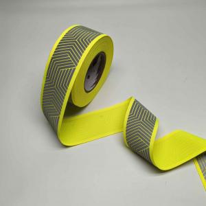 China Yellow High Visibility Reflective Tape For Garments Bags Sportswear Outwear wholesale