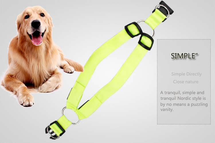 Training Led Dog Harness Glowing Security Pet Safety Fluorescent Soft USB Rechargeable