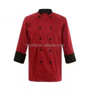 China Factory Supply OEM Water-proof Anti-oil Unisex Restaurant Uniforms Chef Jacket on sale